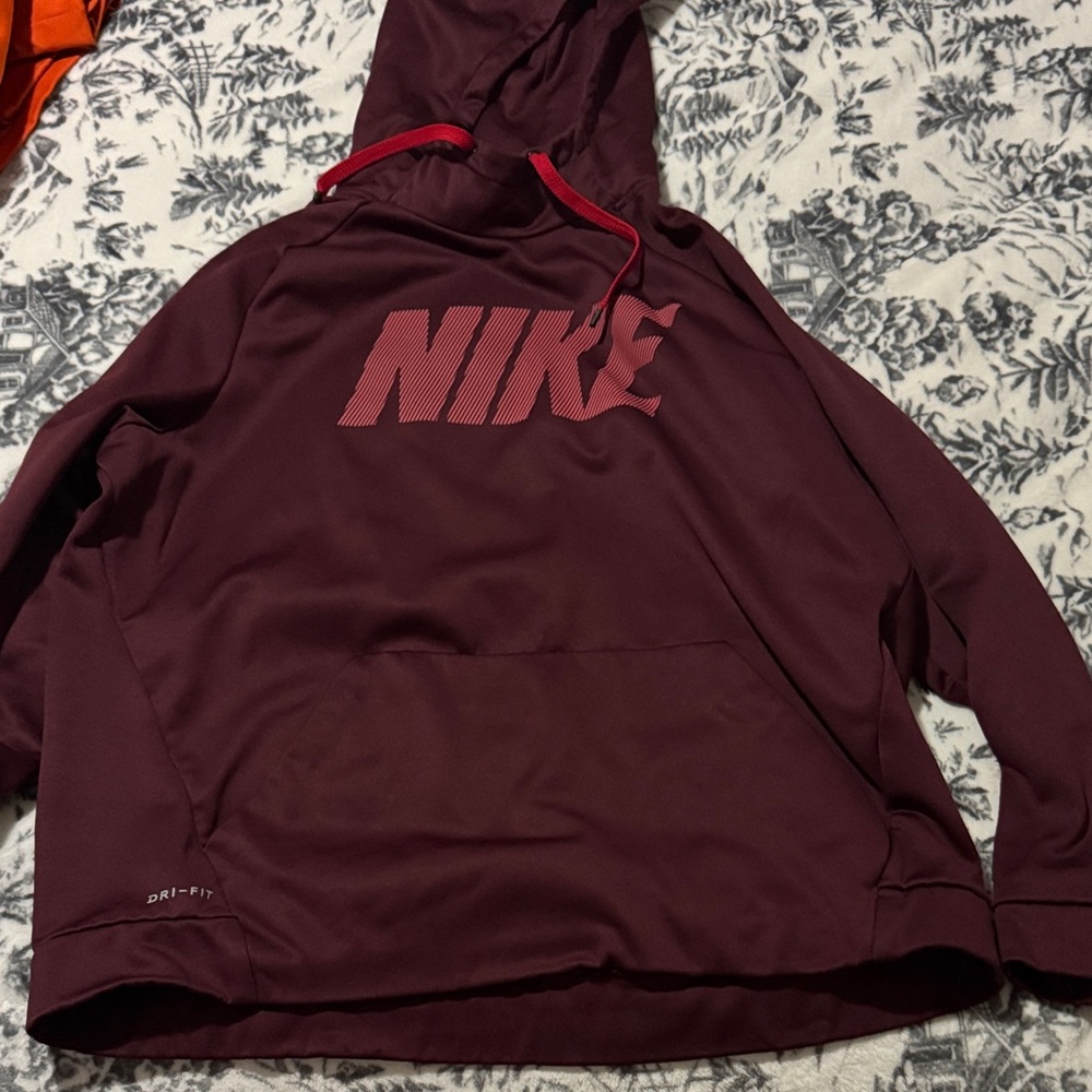 Nike Burgundy Dri-FIT Hoodie